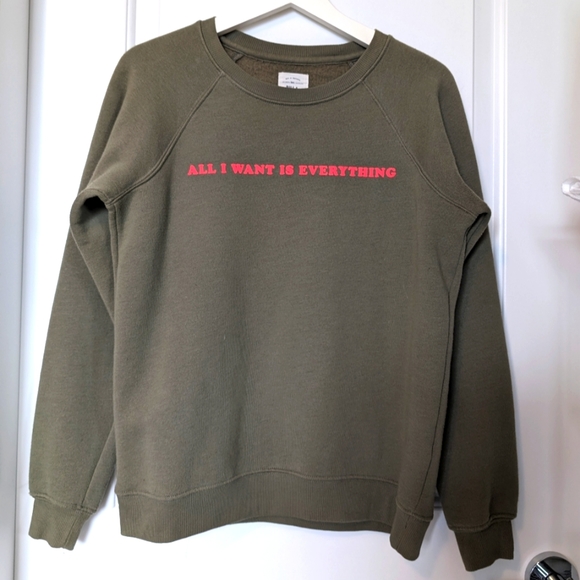 Billabong "All I Want is Everything" Sweatshirt - Size S - Picture 1 of 5